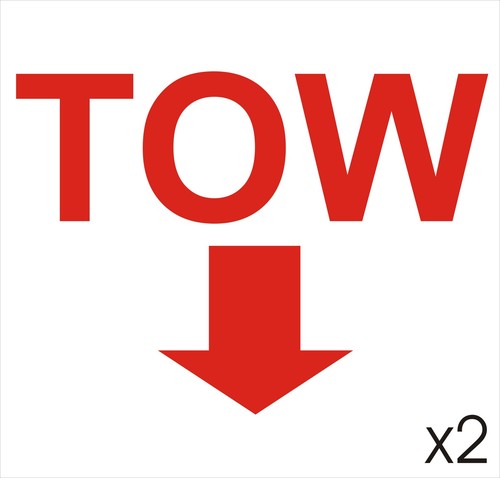 Tow rally car stickers - rally,