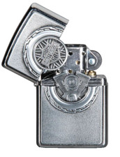 Genuine Brand New ZIPPO Lighter HARLEY DAVIDSON 3D Wheel/Engine Surprise Emblem