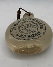 The Adaptable Hot Water Bottle And Bed Warmer Victorian Pottery  19cm  1890s