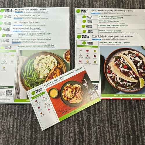 Hello fresh recipe cards - hello, lot