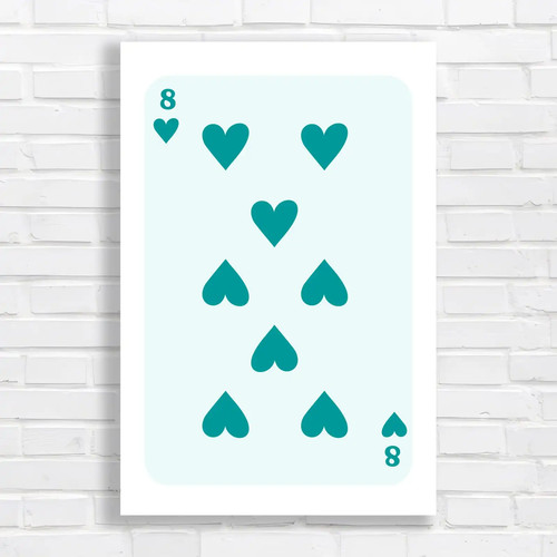 Minimalist heart graphic - graphic, teal