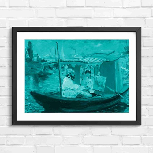 Impressionist barge art - impressionist,