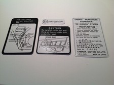 Yamaha dt125lc mk1 decals - ,