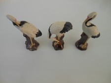 Vintage pottery Stork bird