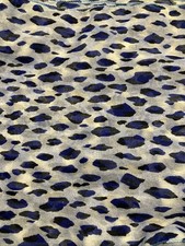 Cheetah Patern Blue Rectangle