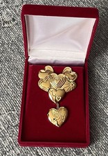 Variety Club Gold Heart Cluster 1991-1996 & 1997 Heart Dangling Rare Cluster