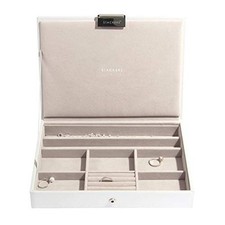 White Classic Medium Jewellery Box Lid