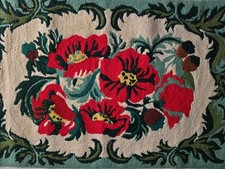 Vtg Red POPPY Flowers Floral