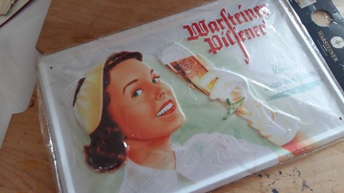 Warsteiner beer metal sign - warsteiner,