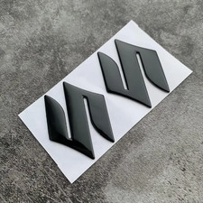 2 x SUZUKI BLACK Decals