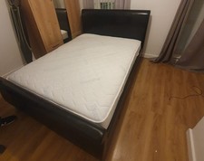 King size Black Leather and PU-Bed Frame no mattress