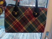 Ness Tartan Handbag Pink &