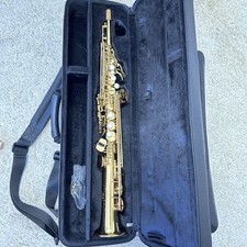 YAMAHA Soprano Saxophone YSS-475 Used with Case Mouthpiece MINT