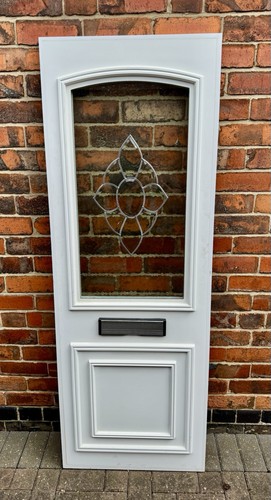 White half glazed upvc door - upvc,