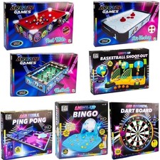 Pool Air Hockey Football Ping Pong Basketball Bingo Dart Board Arcade Games Kids