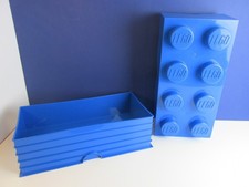 LARGE lego BLUE BRICK STORAGE
