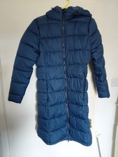 Regatta Women's Coat Size 10 Blue Padded With Hood