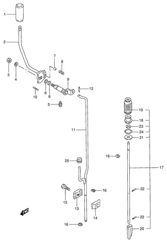 Suzuki genuine bolt 6x20mm - bolt,
