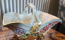 Kensington Ware KPB 1930's Lustre Fruit Basket 'Lupin' No.2062