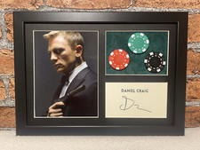 DANIEL CRAIG AUTOGRAPH framed