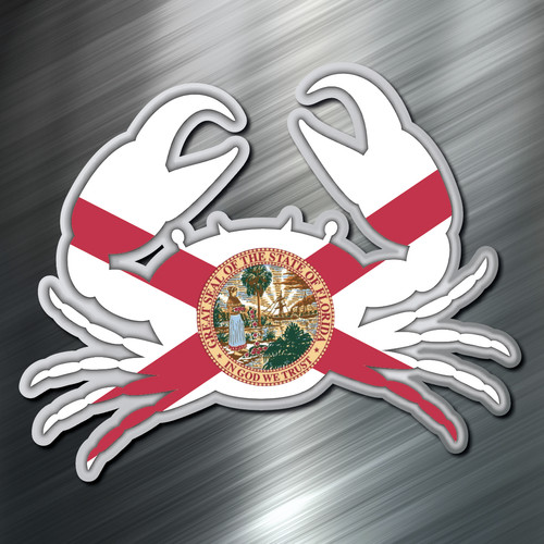 One florida crab flag - florida, fish