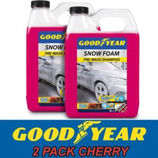 2 Pack Goodyear Snow Foam Shampoo Car Cherry Scent 5L pH Neutral Wash Wax Soap
