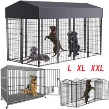 XXL Large Heavy Duty Dog Cage Kennel Steel Metal Pet Dog Crate Playpen Training 