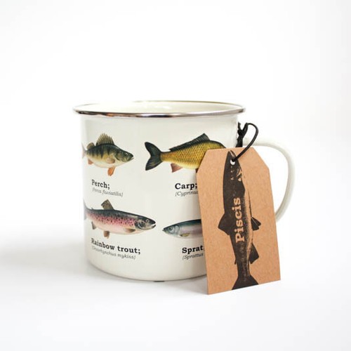 Enamel mug fishing gifts for - enamel,