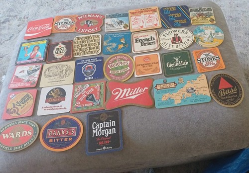 Vintage beer mats - vintage,