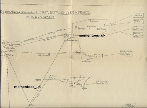 Ww1 plan london rifle brigade - london,