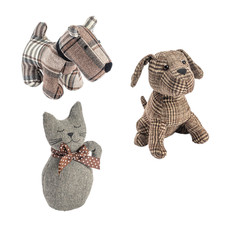 1x/2x Animal Door Stop Vintage