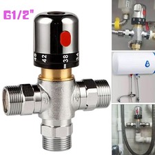 15mm Thermostatic Mixing Blending Valve Bidet Cold Hot Water Heater Shower Mixer