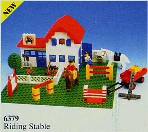 Lego town riding stable - town,