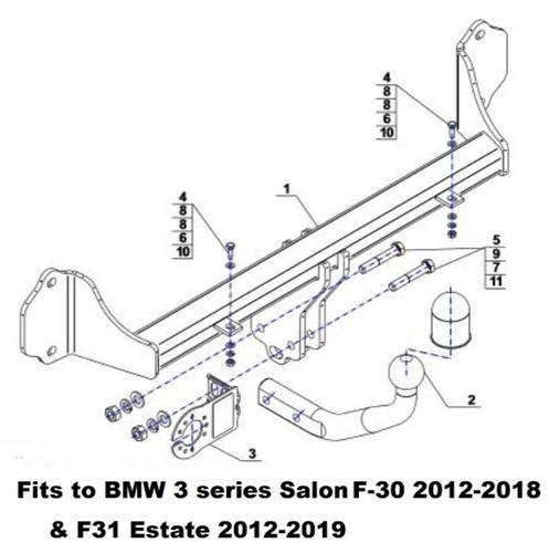 Tow bar swan neck for - swan,