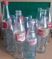 17 X Vintage Foreign Coca Cola Coke Empty Glass Bottles 90's & 2000's Bundle