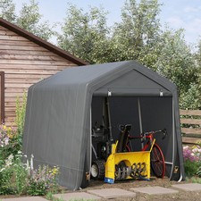 Storage Tent Heavy Duty Metal Frame 2.8x2.4x2.4m Dark Grey