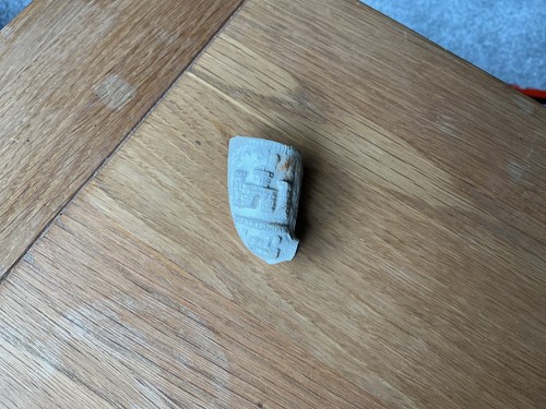 Antique clay pipe head derry - pipe,