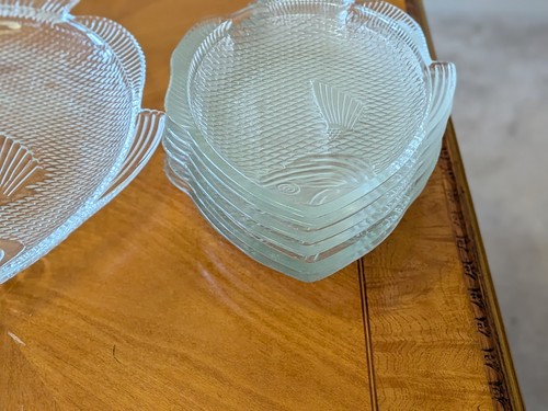 Vintage clear glass fish - vintage,