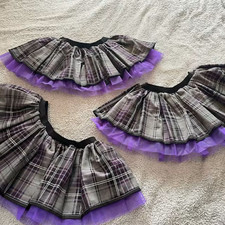 Purple Tartan Tutu Kilt Skirt