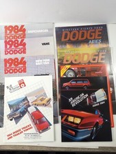 8 Pc. 1984 Dodge Car Sales Brochure Lot - Van, Ramcharger, 600, Daytona, Caravan