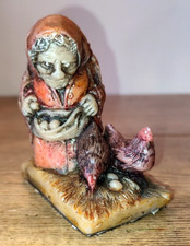 Genuine Witch Ones Hand Made Figurine David C Lyons ~ Work Folk Farmer's Wife