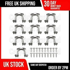 10 STEEL TOOL STORAGE HOOKS HANGER HANDLE HOLDER HANGING GARDEN SHED GARAGE TIDY
