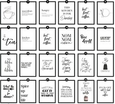 Kitchen Wall Quote Prints Dining Room Home Decor Poster Funny Art Modern Picture