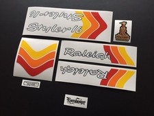 Raleigh Styler 16 decal set
