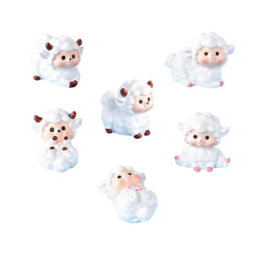 48pcs miniature white resin - 48pcs,