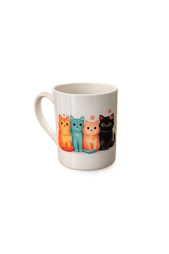 Cute kitten china mug - cute,