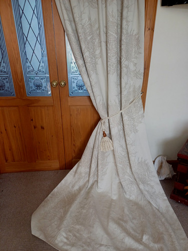Long ivory linen - long, door