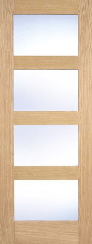 Oak shaker glazed clear - oak,