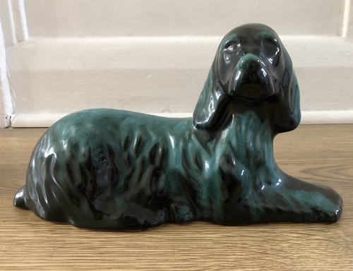 Blue mountain pottery - blue, dog