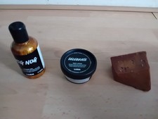 Lush Bundle - Yog Nog shower gel - Celebrate body lotion - Golden Linseed soap